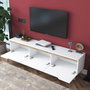 Hanah Home Soporte de TV D1 - 2472 Blanco y Nogal